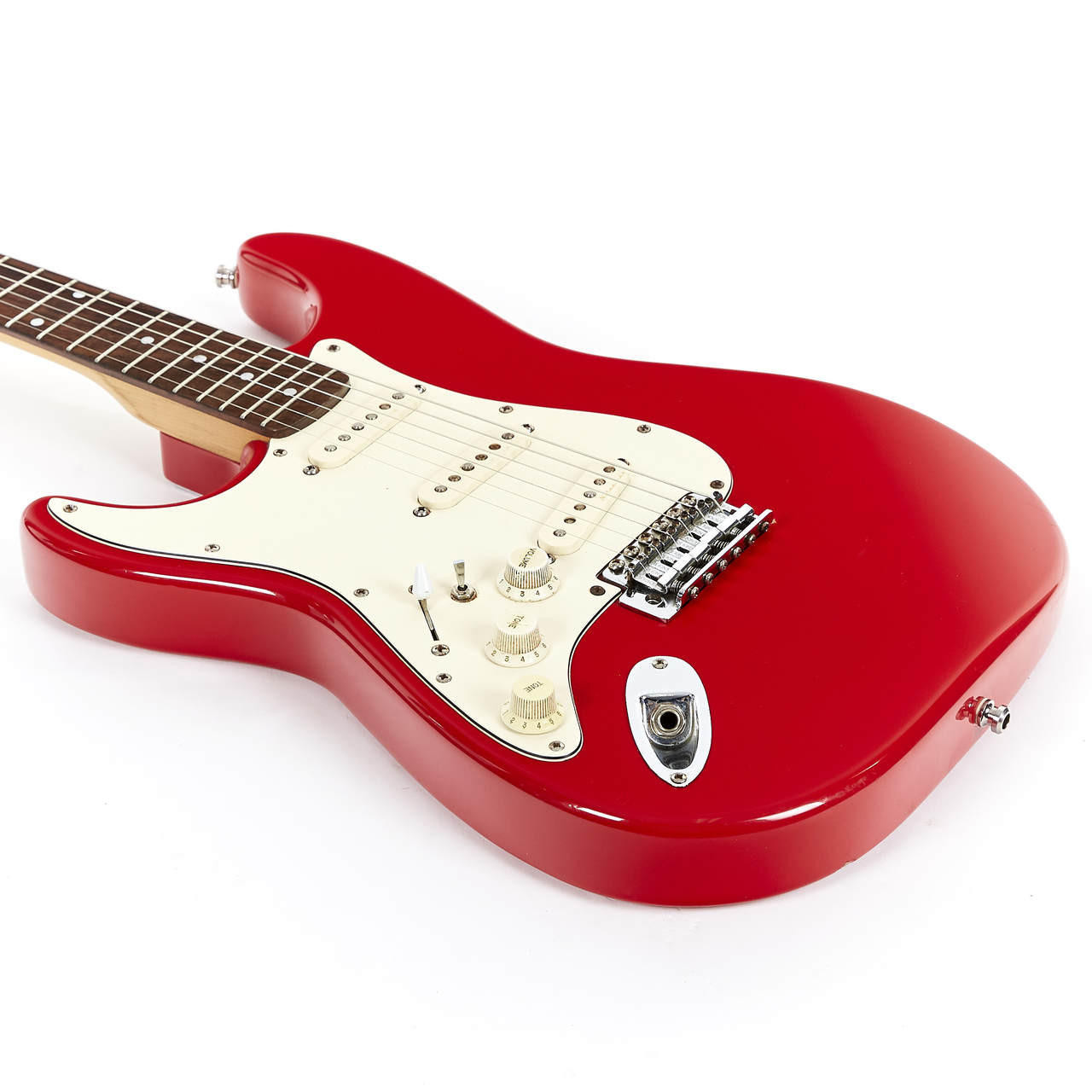 Used Fender Squier Series Stratocaster MIK Dakota Red 1993 | Cream