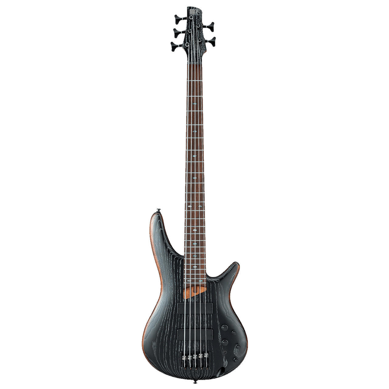 ベース ibanez SR635 Ibanez SR675 SR Series Electric Bass in Silver Wave Black Flat