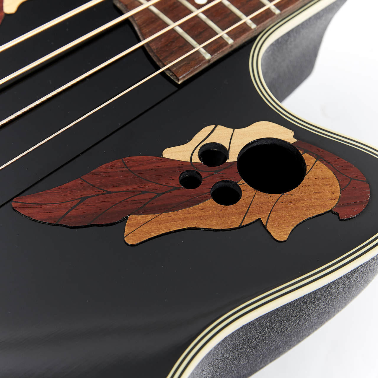 1993 Ovation Celebrity Deluxe CC274 Acoustic Electric Bass Black