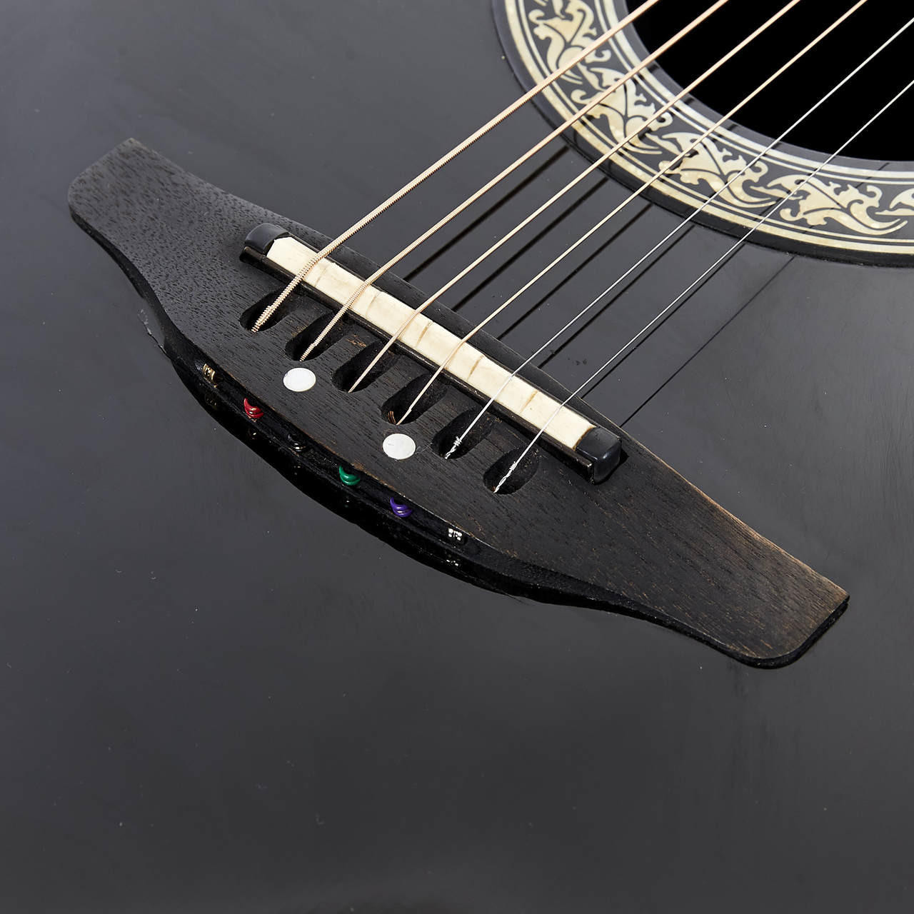 Used Ovation Model 1712 Custom Balladeer Black 1989 | Cream