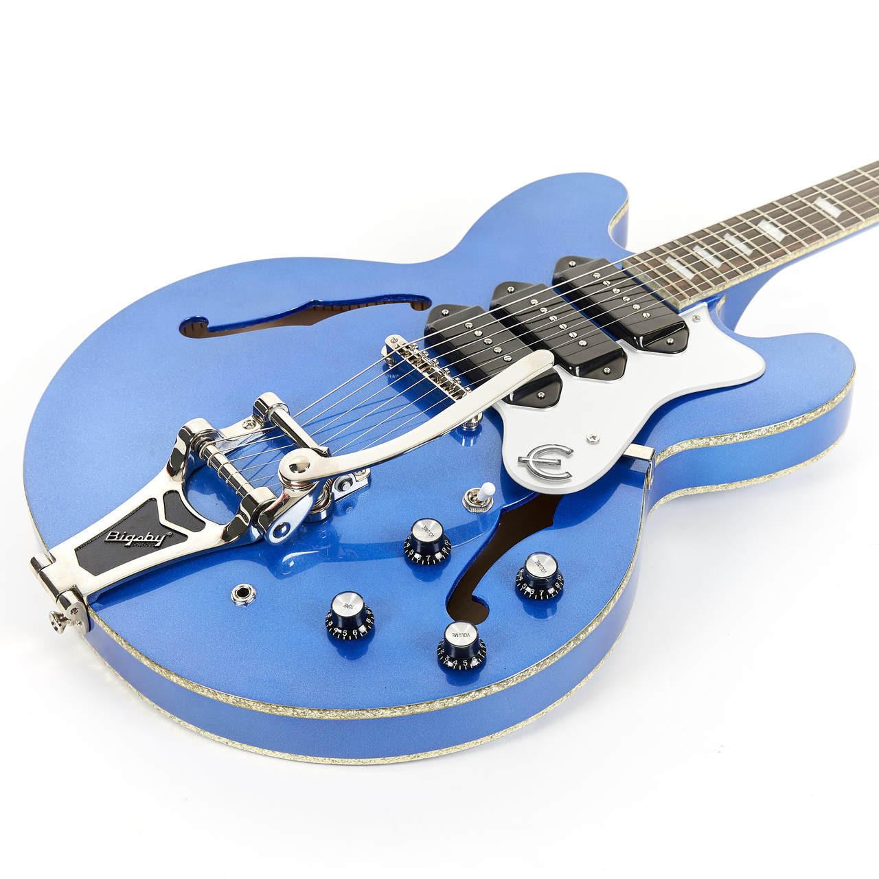 Used Epiphone Riviera P93 CP Chicago Blue Pearl 2015