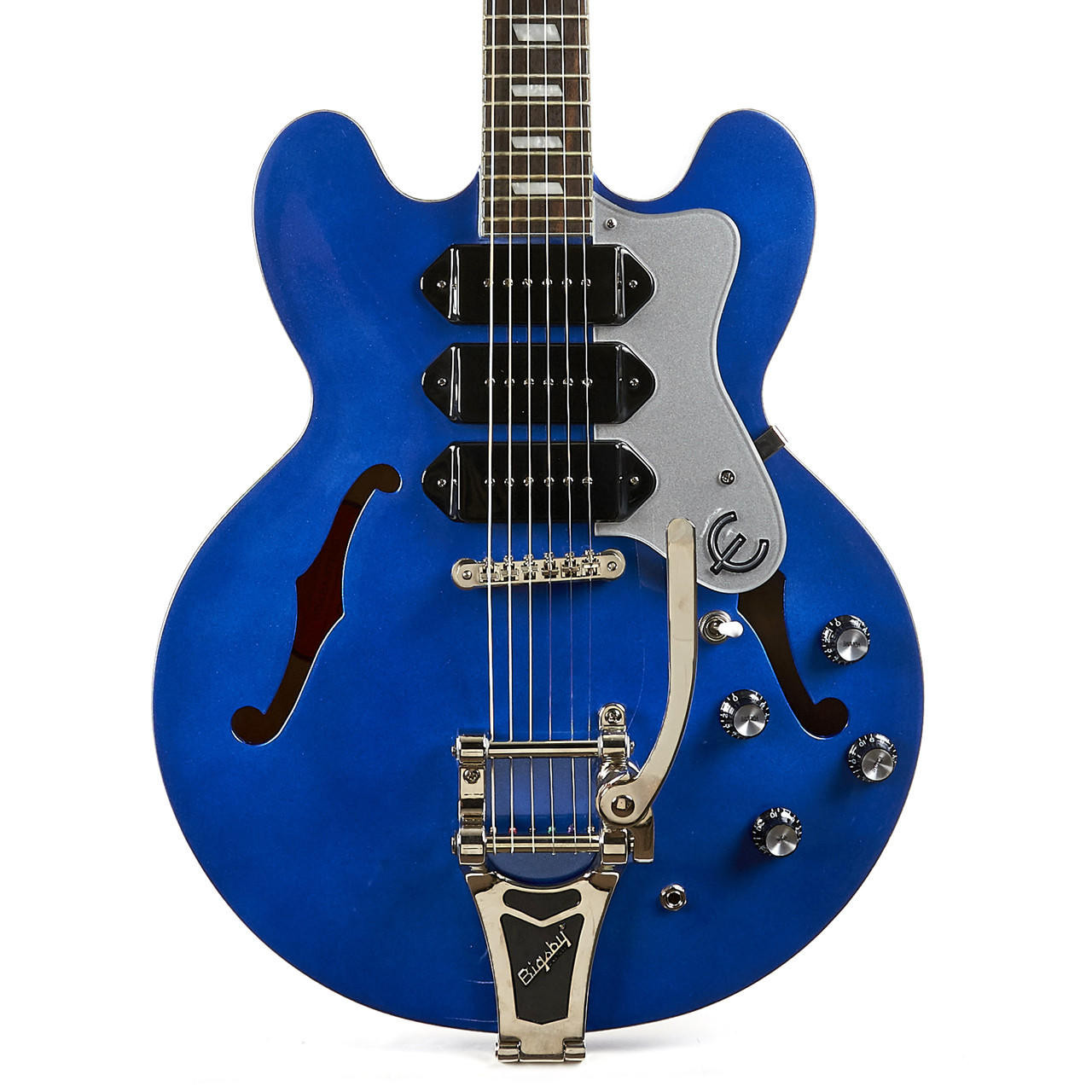 Used Epiphone Riviera P93 CP Chicago Blue Pearl 2015 | Cream City