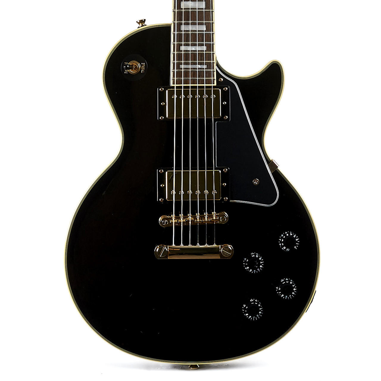 Used Epiphone Les Paul Custom Pro Ebony 2016 | Cream City Music