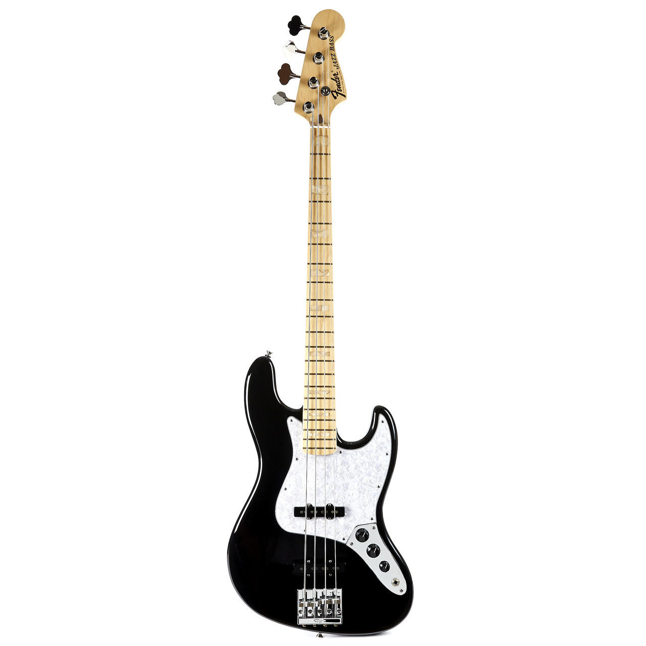 Fender USA Geddy Lee Jazz Bass Maple - Black | Cream City Music