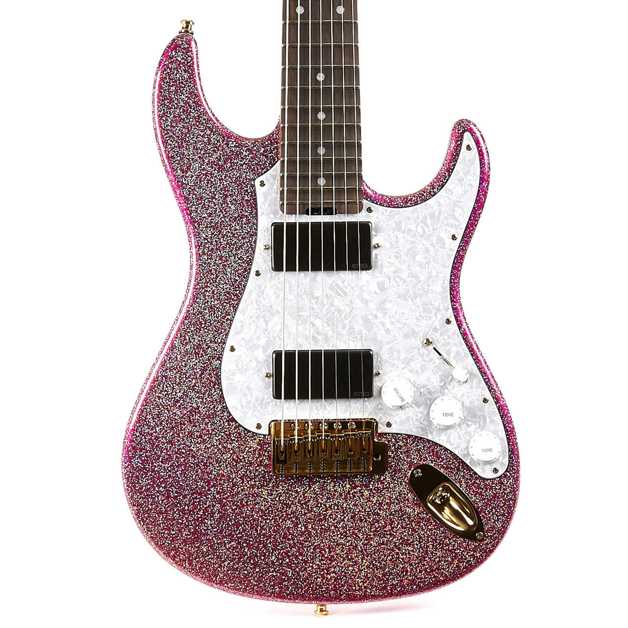 ESP Custom Shop Snapper Takayoshi Omura Signature 7-String - Twinkle Pink