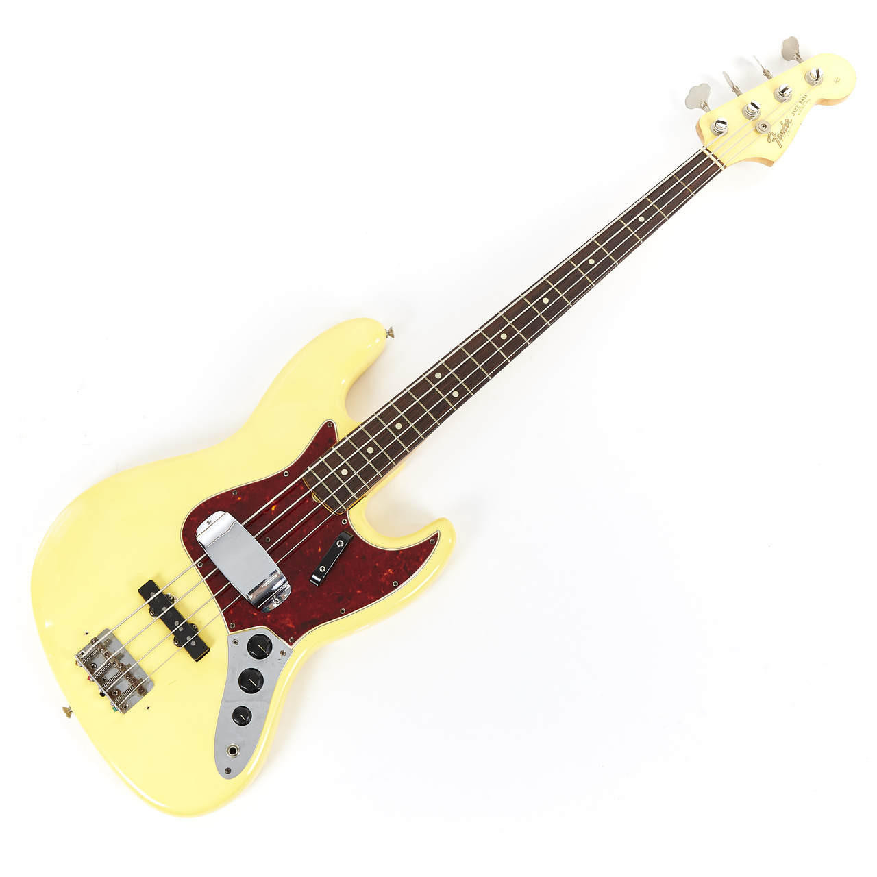 Vintage Fender Jazz Bass Olympic White 1965 | Cream City Music