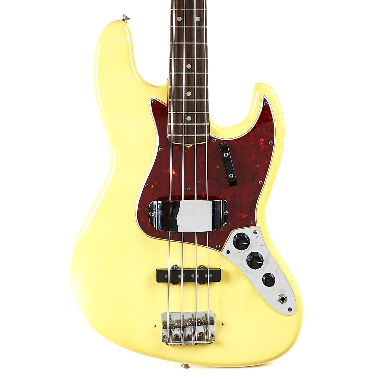 Vintage Fender Jazz Bass Olympic White 1965 | Cream City Music