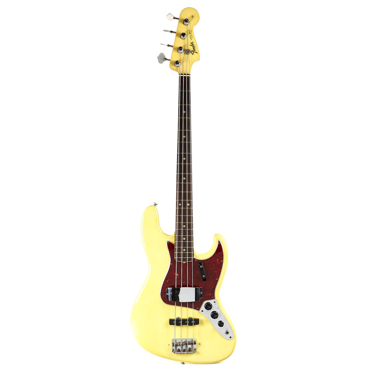 Vintage Fender Jazz Bass Olympic White 1965 | Cream City Music
