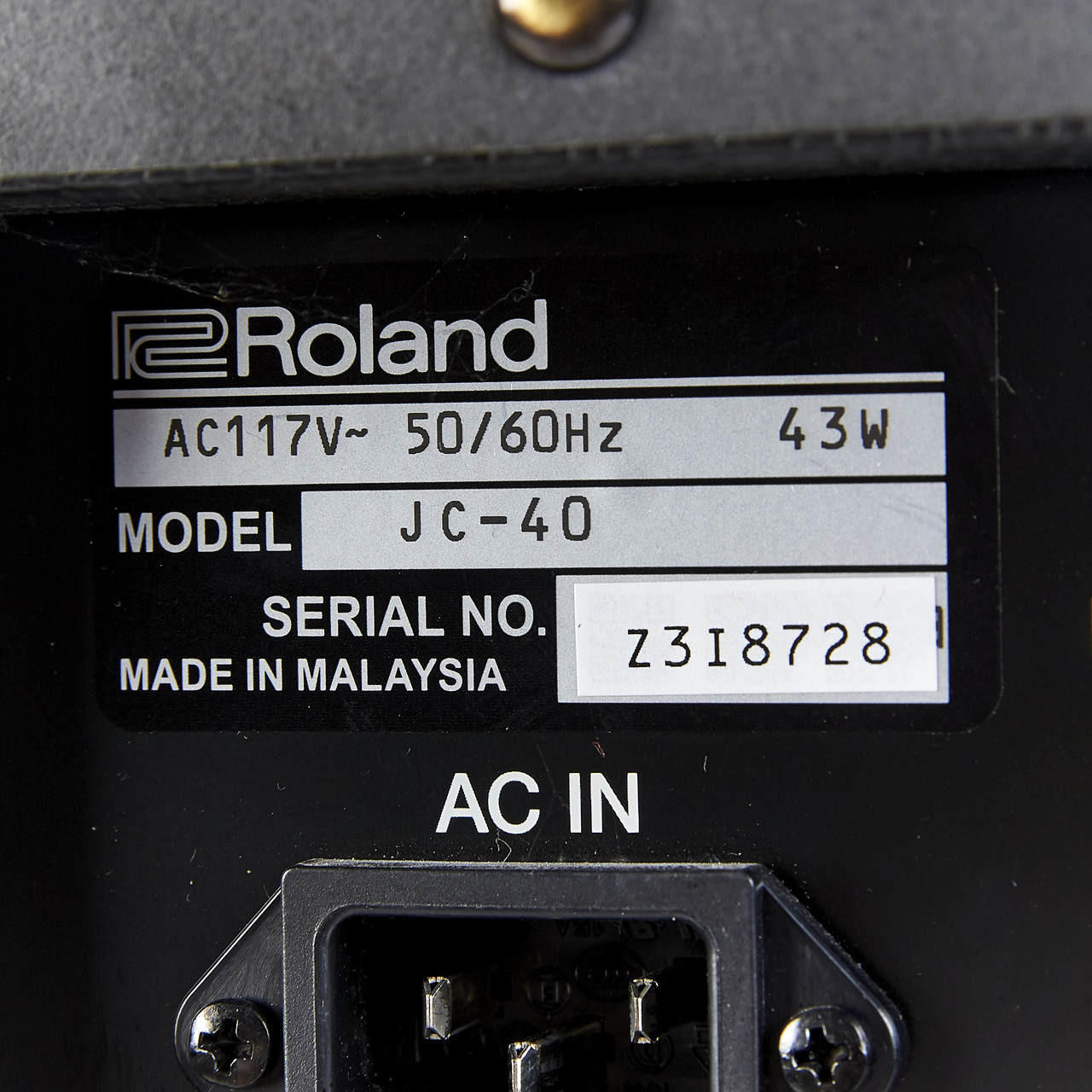 Used Roland JC-40 Jazz Chorus 40W 2x10 Combo Amp w/ Tilt-Back