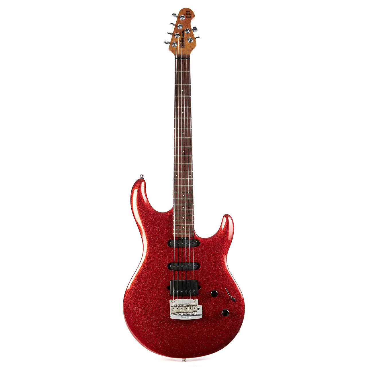 Used Ernie Ball Music Man Luke III Red Sparkle 2013