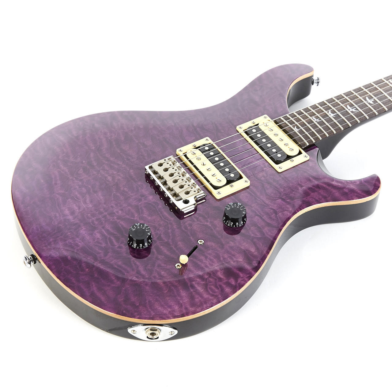 Used Paul Reed Smith PRS SE Custom 24 Trans Purple Quilt Top 2015