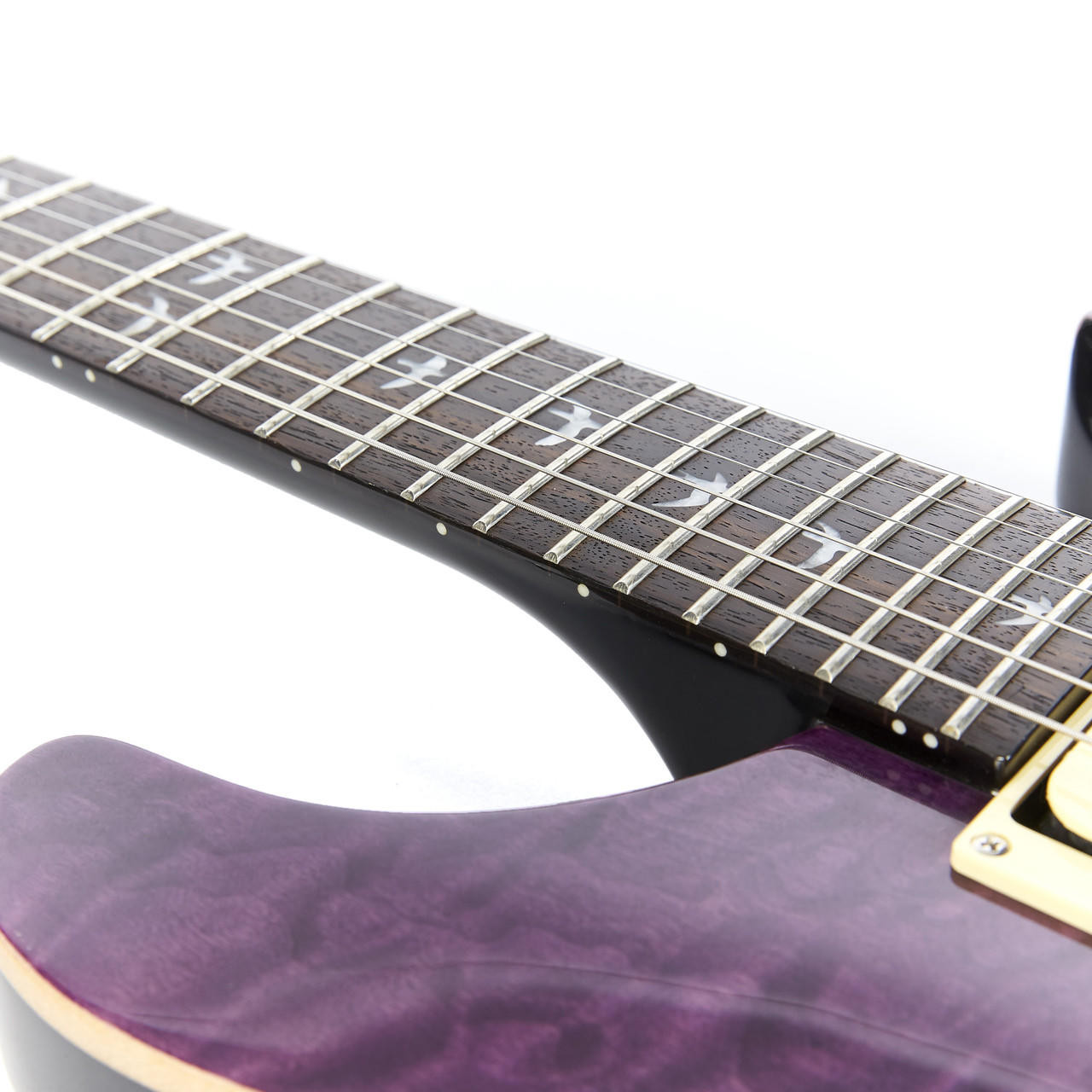 Used Paul Reed Smith PRS SE Custom 24 Trans Purple Quilt Top 2015