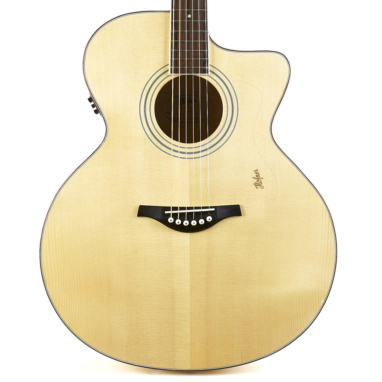 Used Hofner HA-JC05 Jumbo Acoustic Natural | Cream City Music
