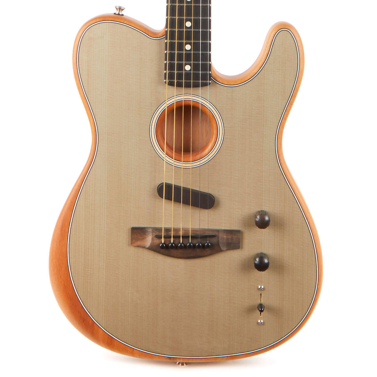 Fender American Acoustasonic Telecaster - Sonic Grey | Cream City