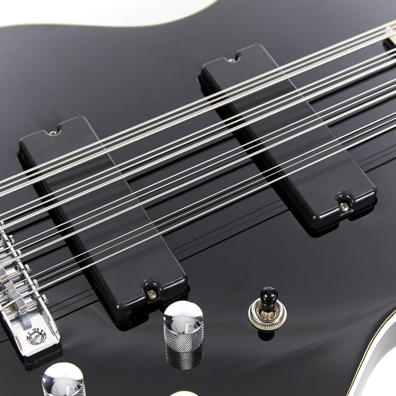 Used Musicvox Space Cadet 12-String Bass Midnight Black | Cream