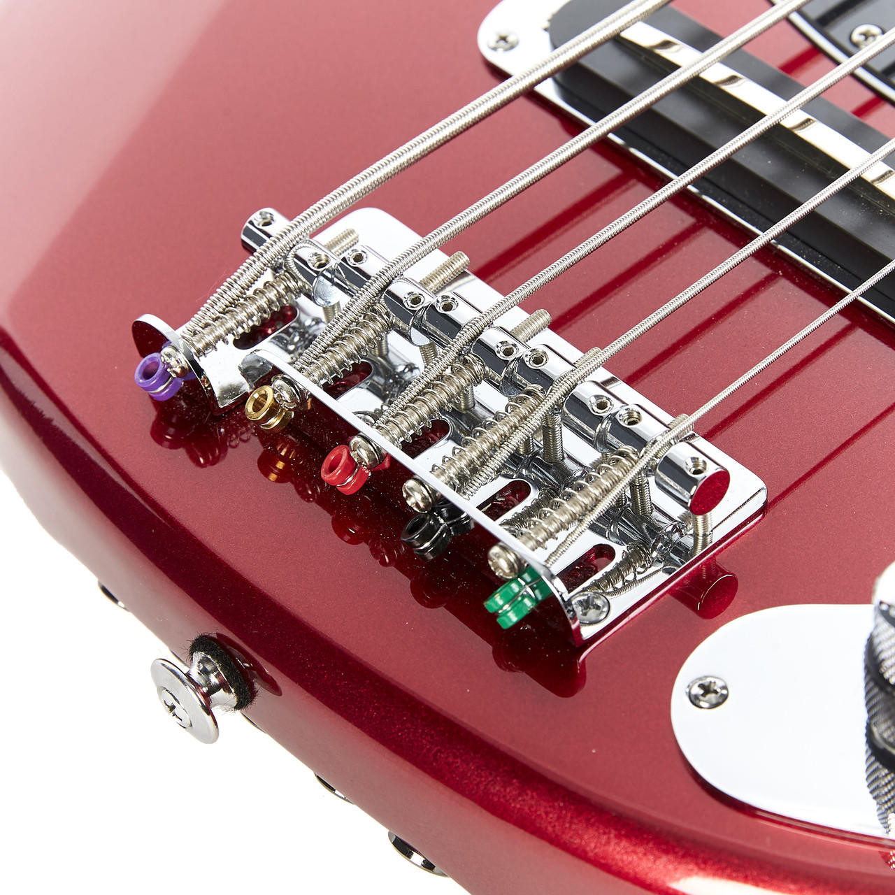 Used Yamaha BB425X 5-String Bass Metallic Red | Cream City Music