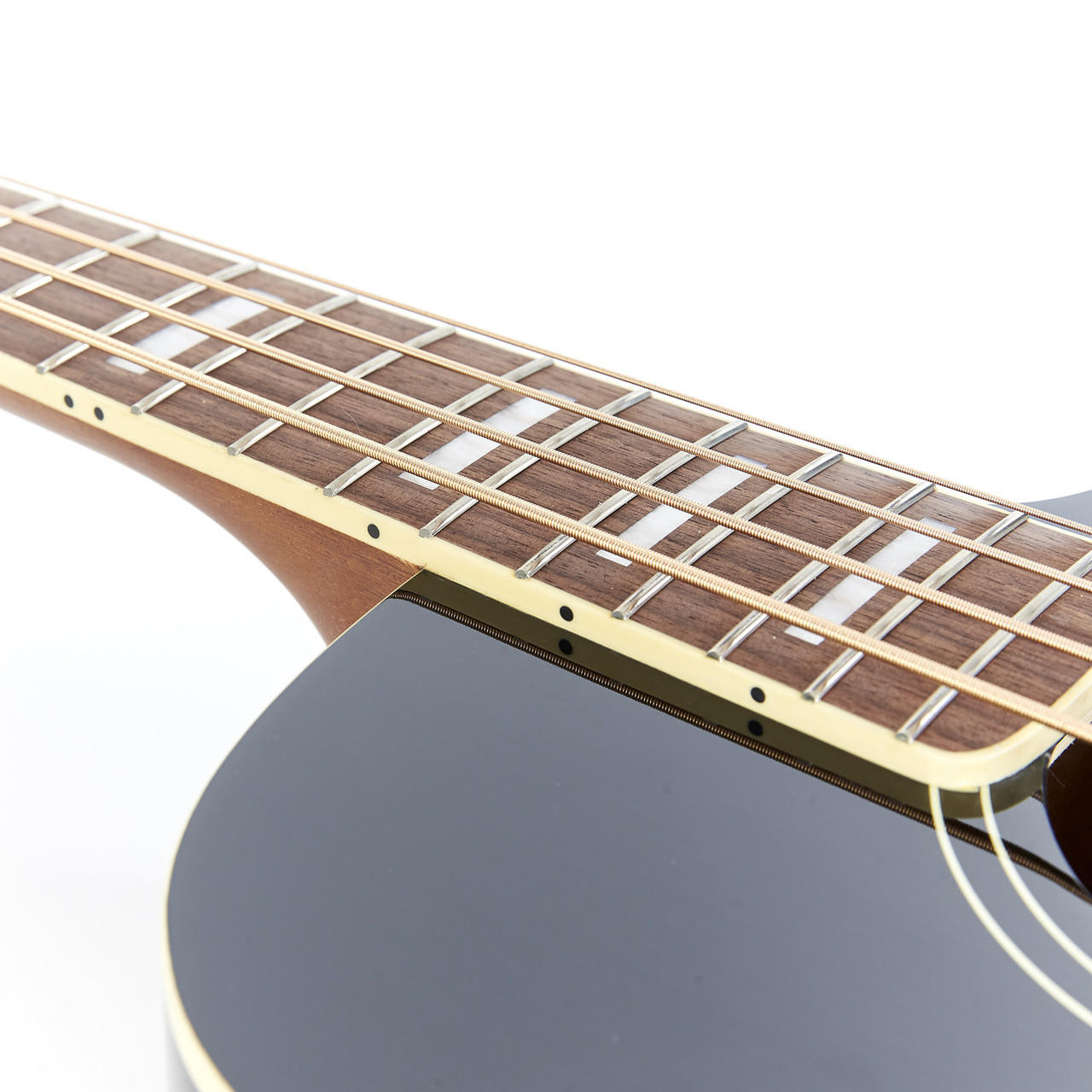 Fender Kingman Acoustic Electric Bass Walnut Black Cream City Music