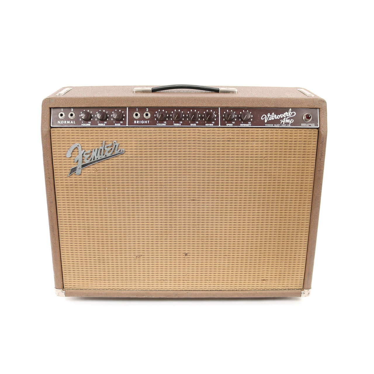 Vintage Fender Vibroverb 35W 2x10 Tube Combo Amp - 1963 | Cream