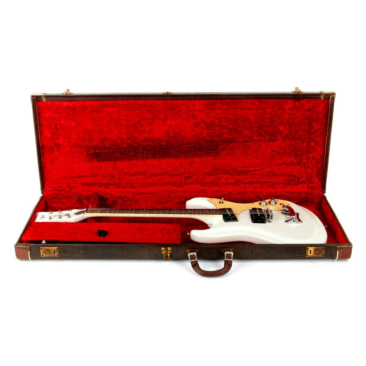 Vintage Used Mosrite The Ventures Model Refinished White