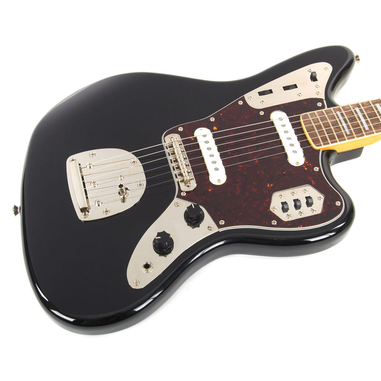Squier Classic Vibe '70s Jaguar Laurel - Black | Cream City Music