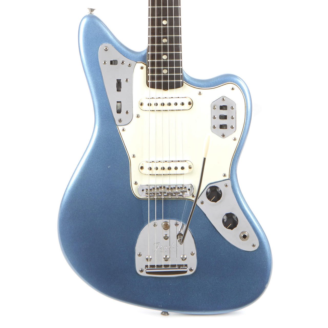 Vintage Fender Jaguar Refinished Lake Placid Blue 1965 | Cream