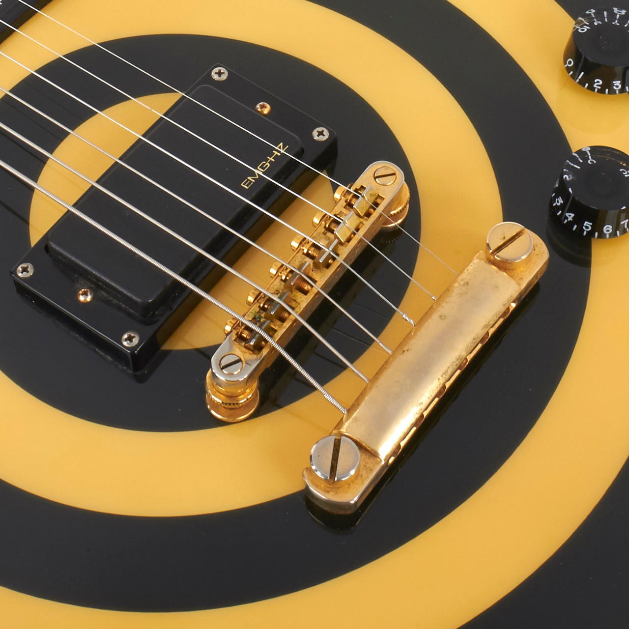 Used Epiphone Zakk Wylde Les Paul Custom Antique Ivory Bullseye