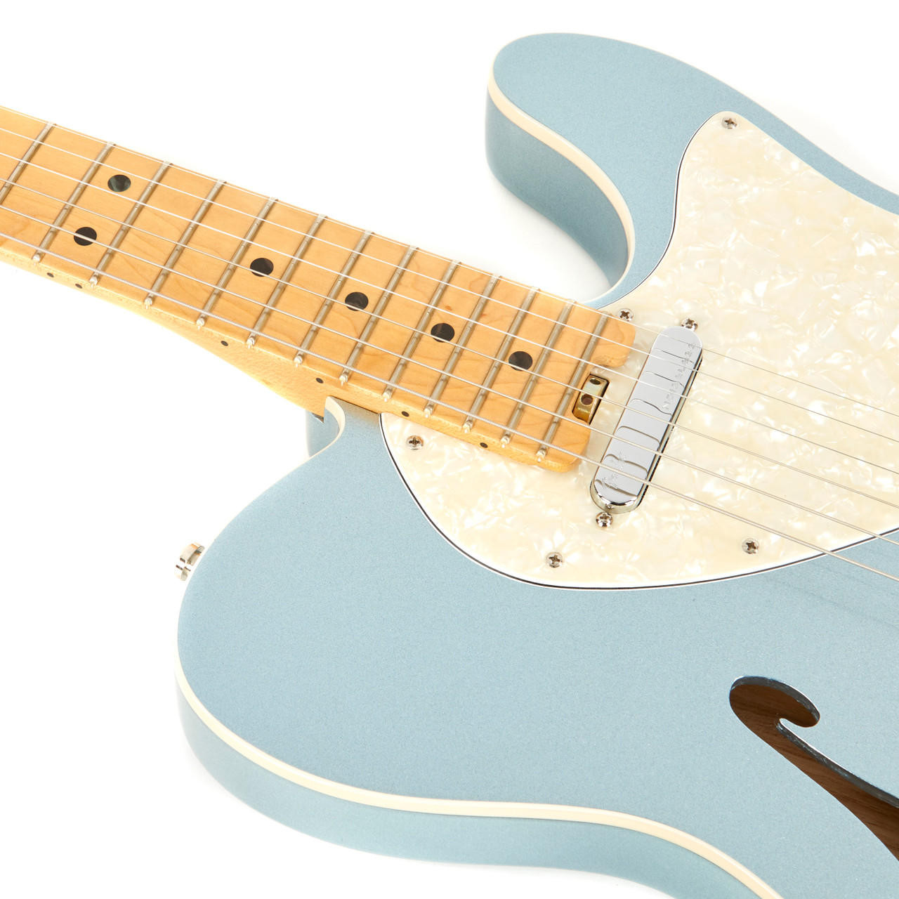 Used Fender American Elite Telecaster Thinline Mystic Ice Blue