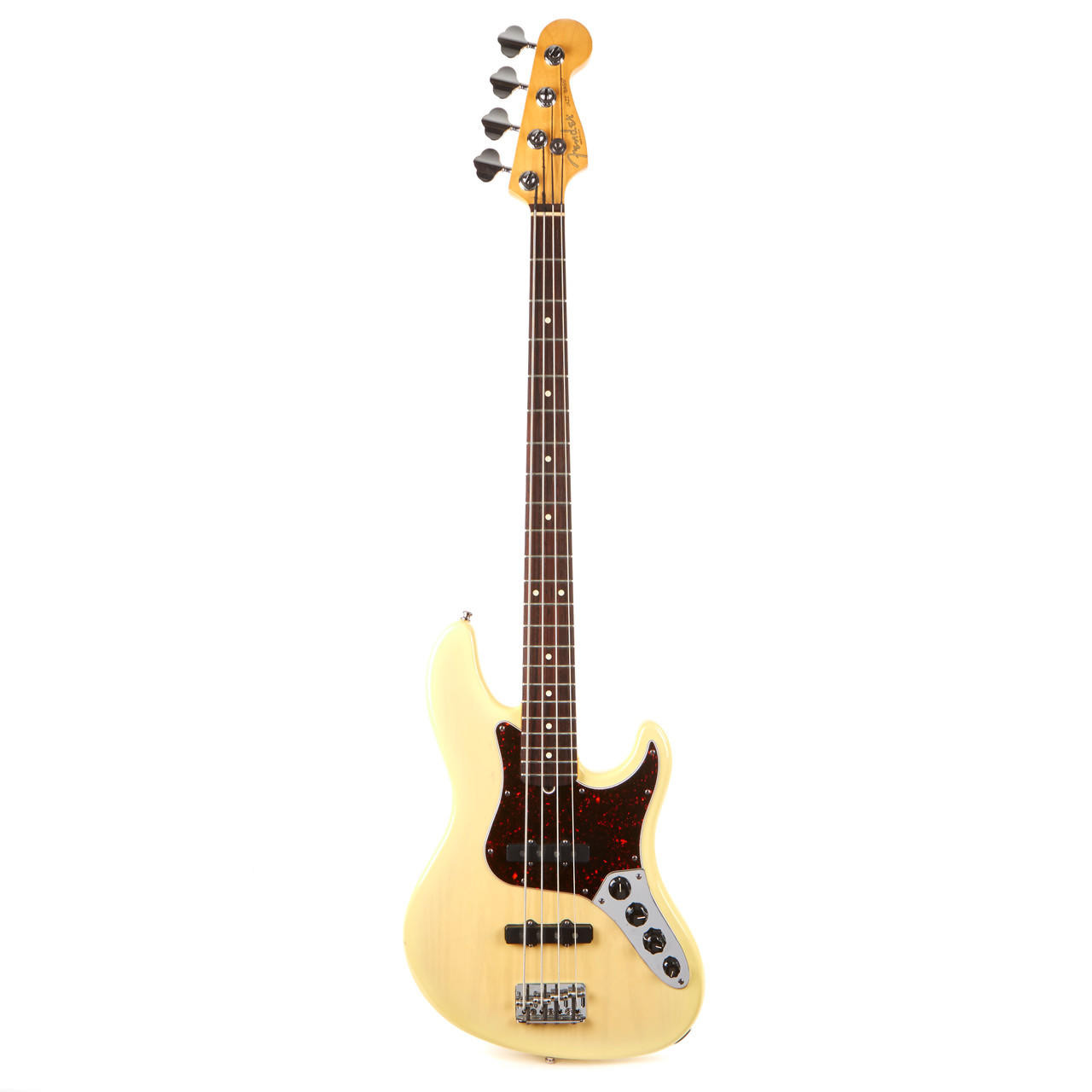 Used Fender American Deluxe Jazz Bass Blonde 1996 | Cream City Music