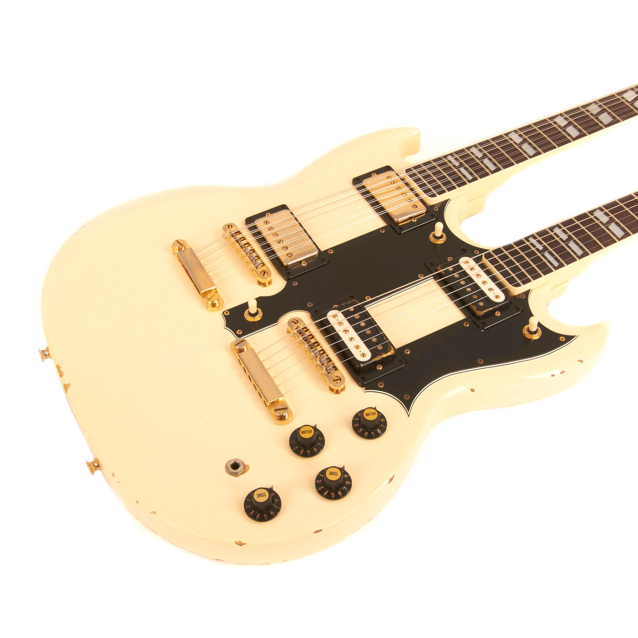 Vintage Ibanez 2402DX Double Neck White 1975 | Cream City Music