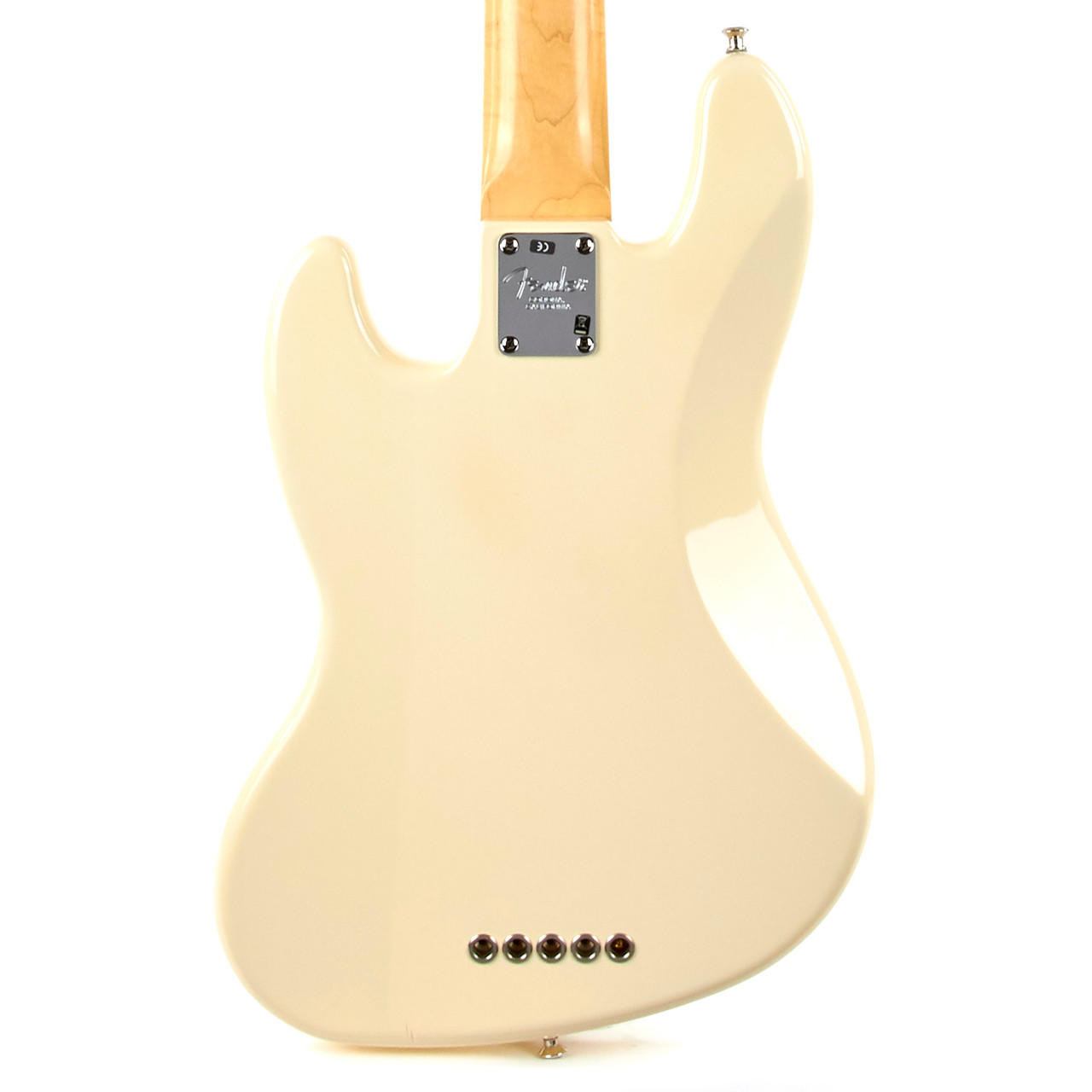 Used Fender American Standard Jazz Bass V 5-String Olympic White