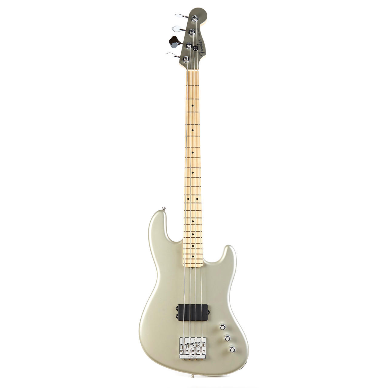 Used Fender Flea Signature Active Jazz Bass Maple - Inca Silver