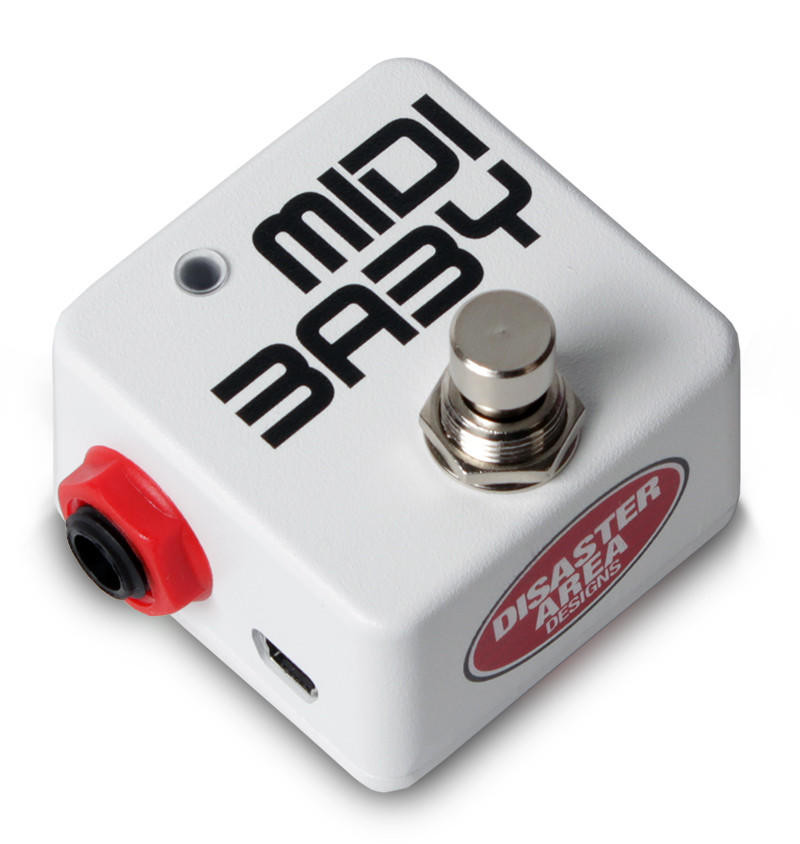 Disaster Area Designs MIDI Baby 1 Button MIDI Controller - White 