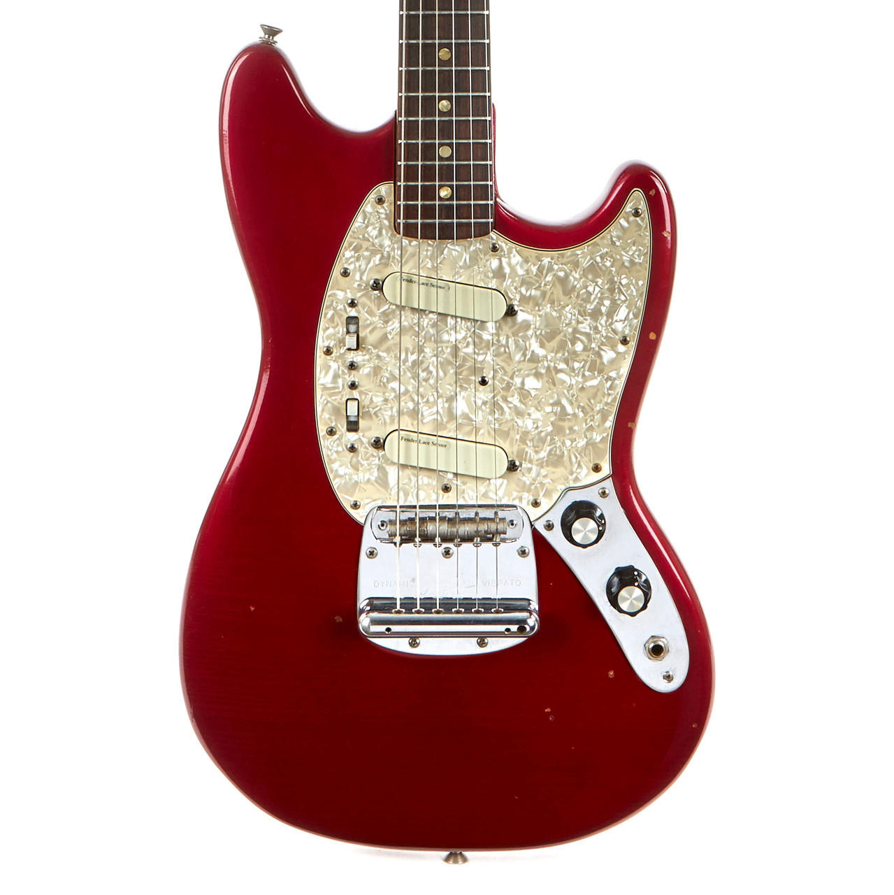Vintage Fender Mustang Refinished Candy Apple Red 1972 | Cream