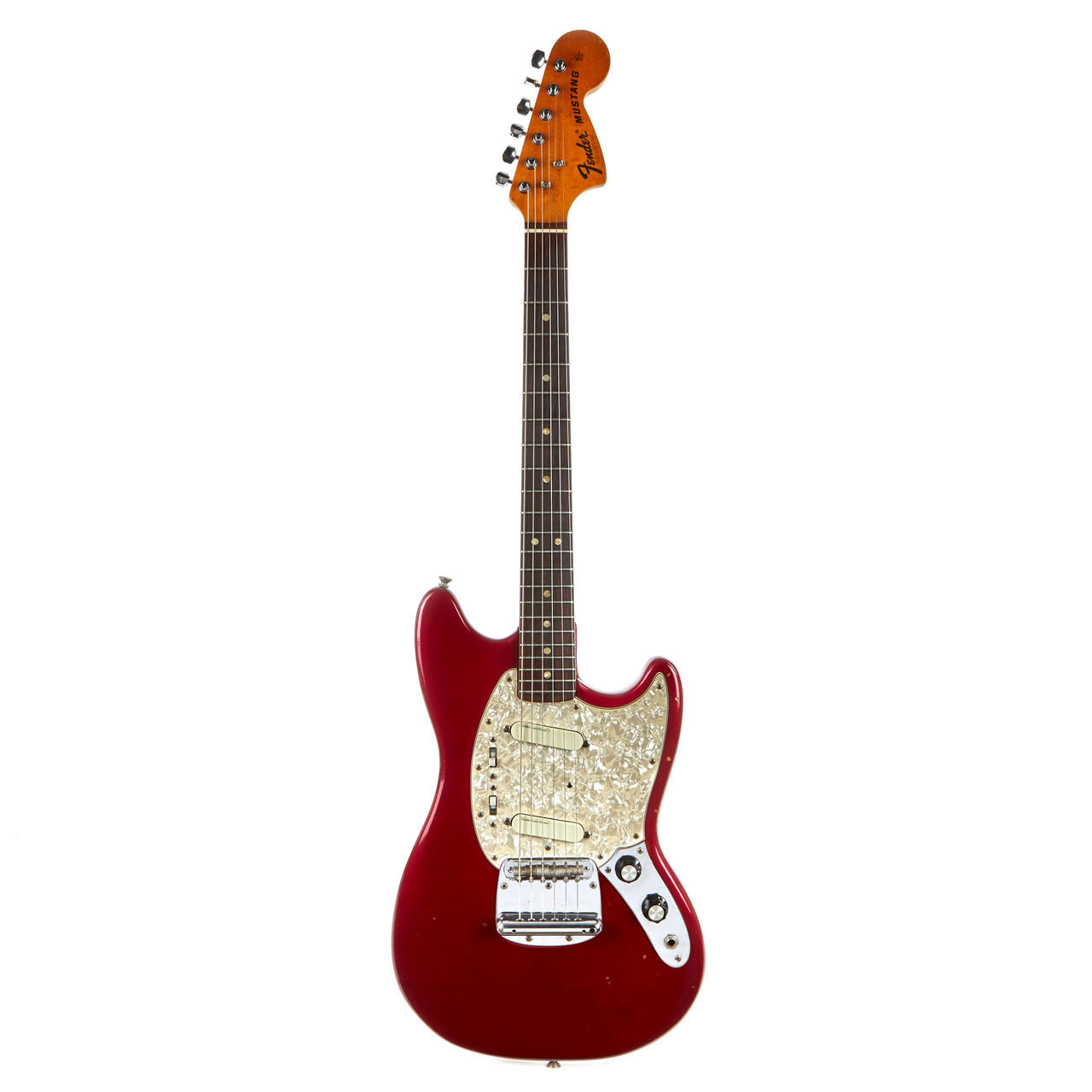 Vintage Fender Mustang Refinished Candy Apple Red 1972 | Cream