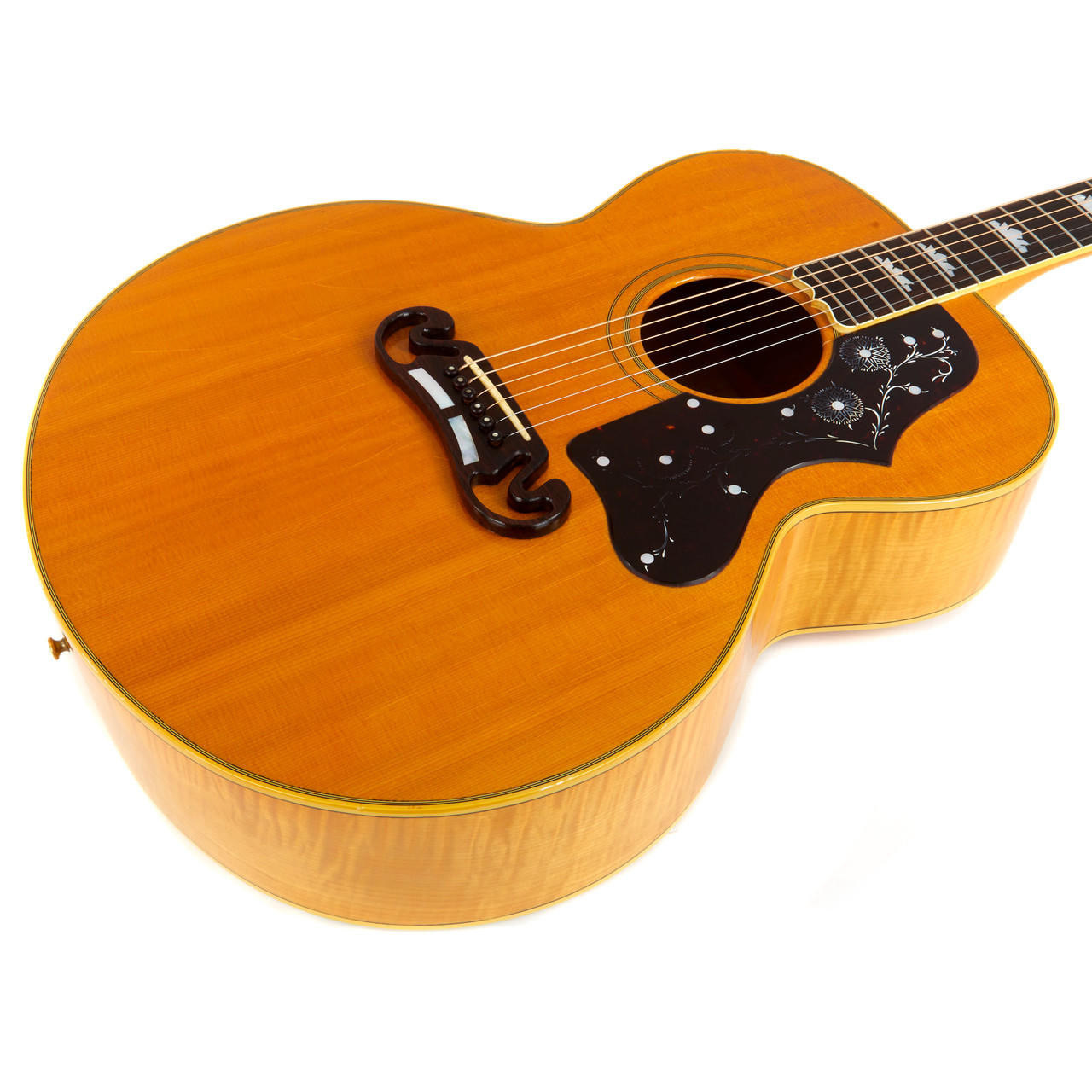 Used Gibson J-200 Jumbo Acoustic Natural 1996 | Cream City Music