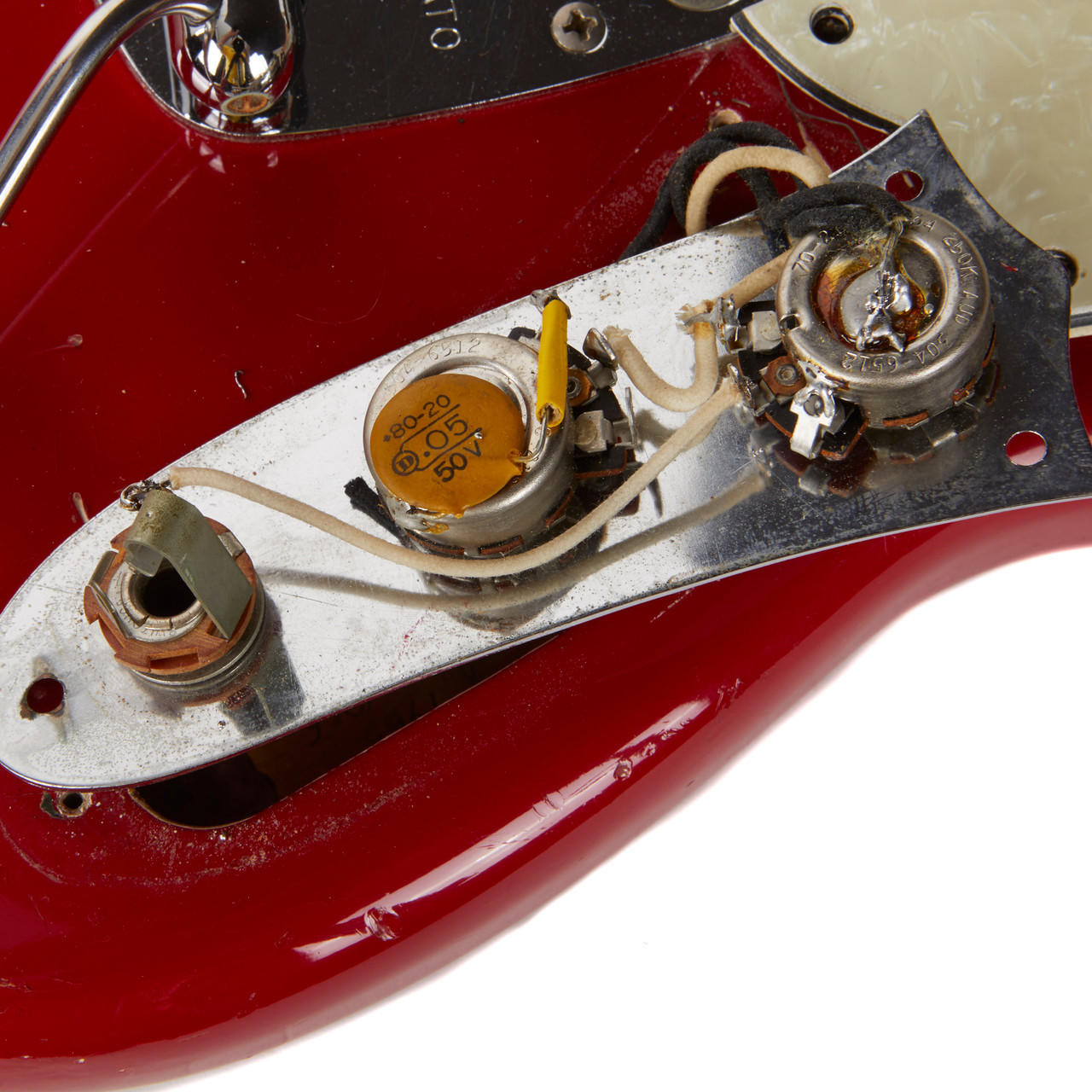 Vintage Fender Mustang Red 1965 (L85252) | Cream City Music