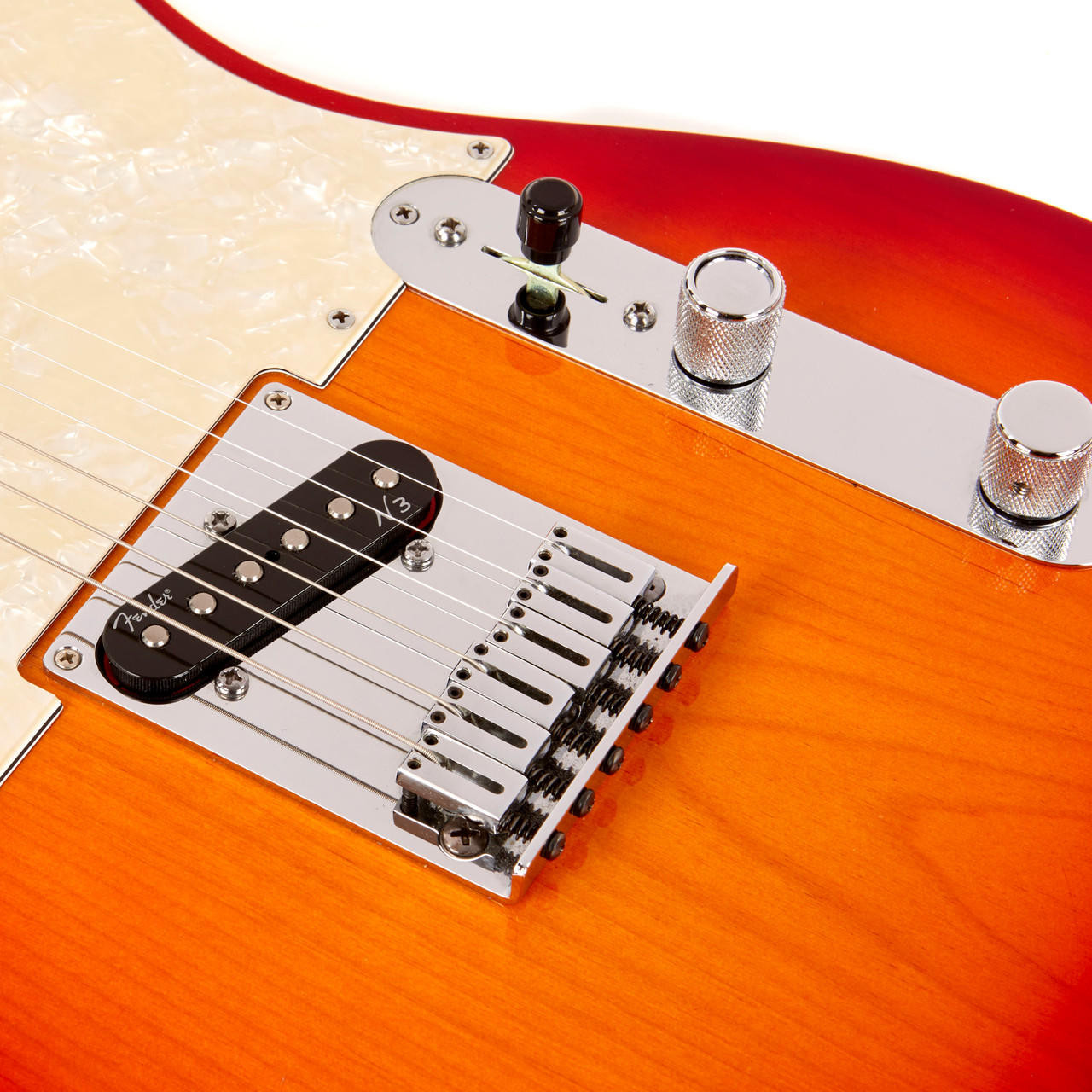 Used Fender American Deluxe Telecaster Cherry Sunburst 2014