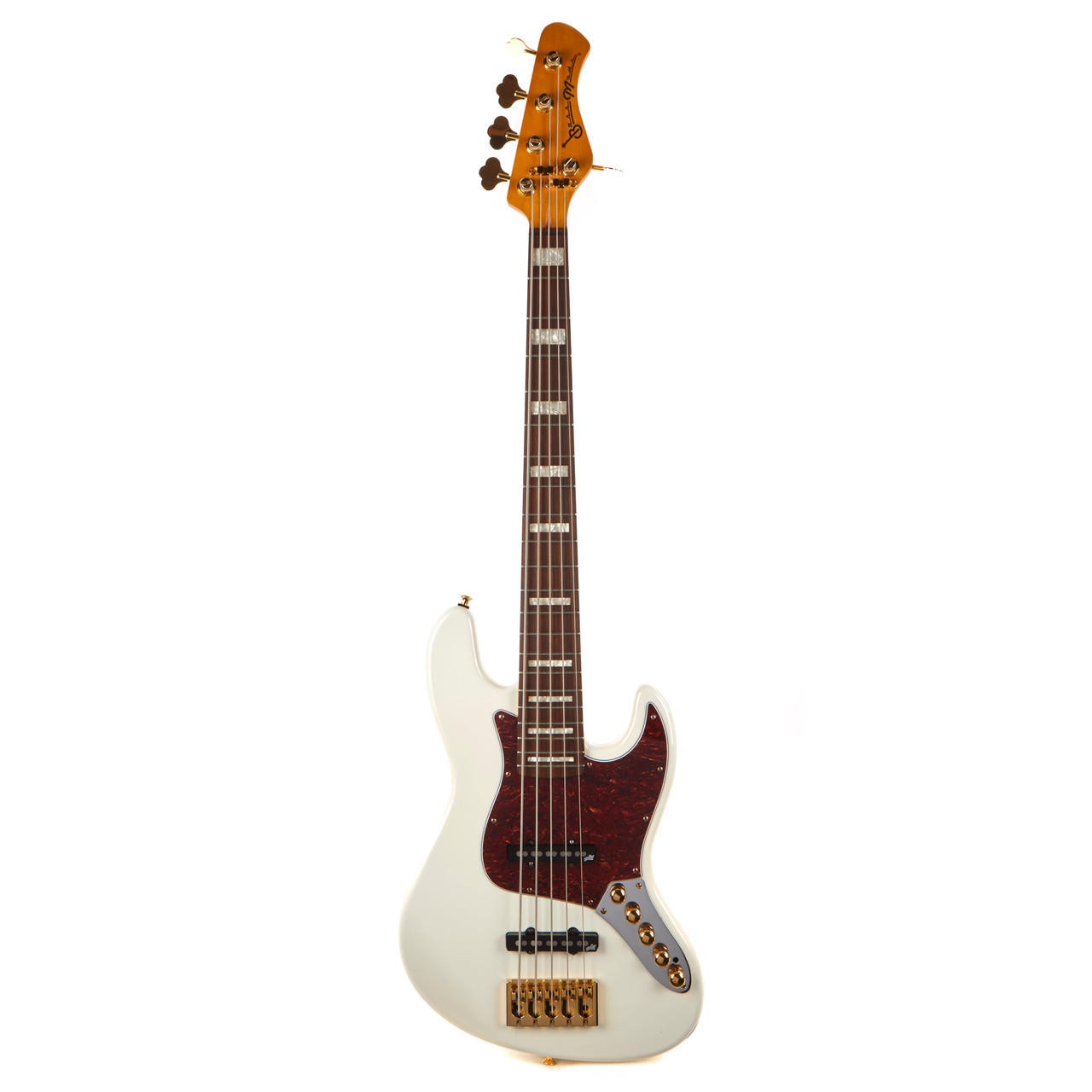Used Bass Mods K-534 5-String White 2017 | Cream City Music