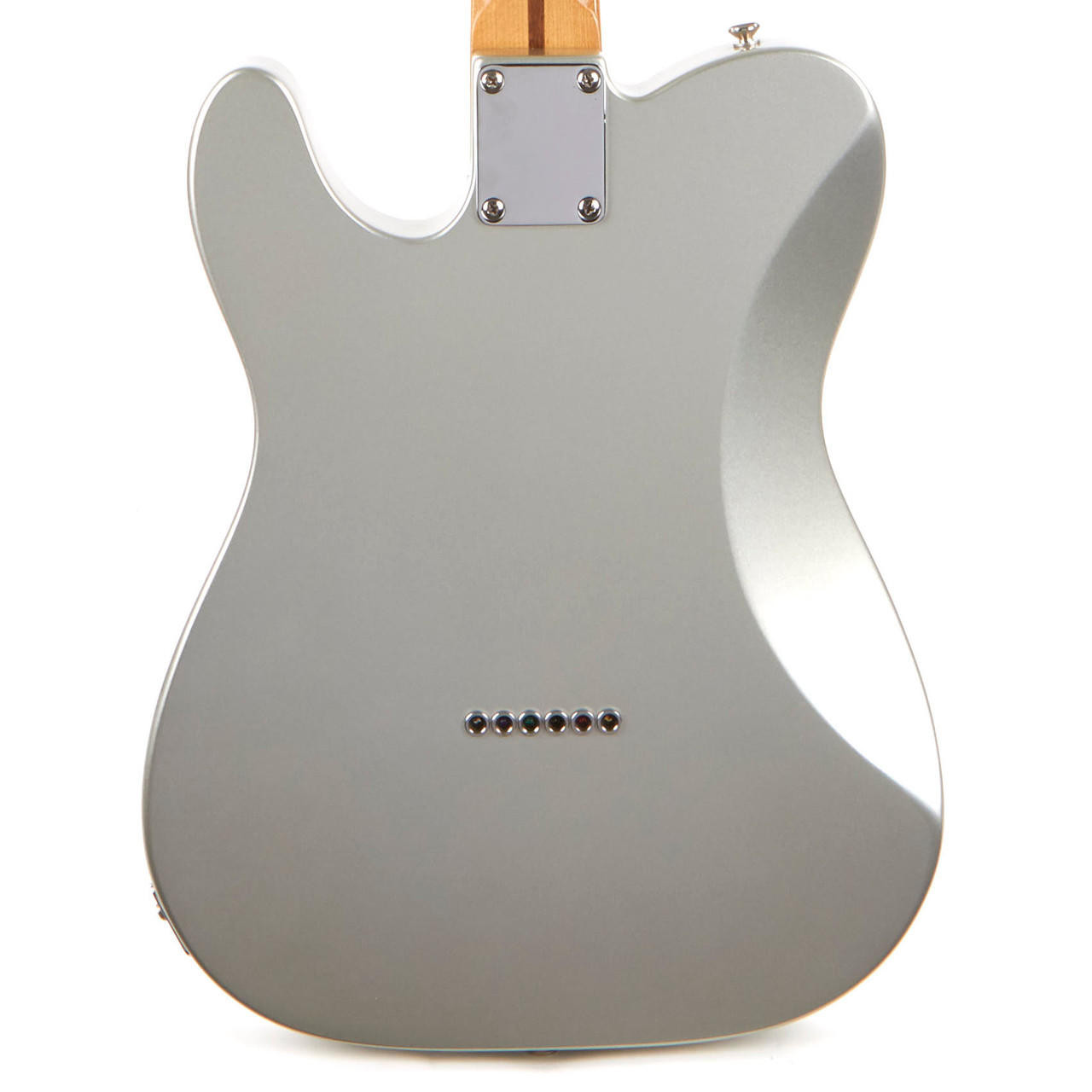 Used Fender Blacktop Telecaster HH Ghost Silver MIM 2010 | Cream