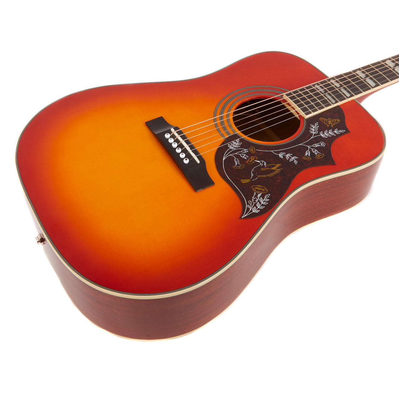 Used Epiphone Hummingbird Pro Dreadnought Faded Cherry Burst 2015