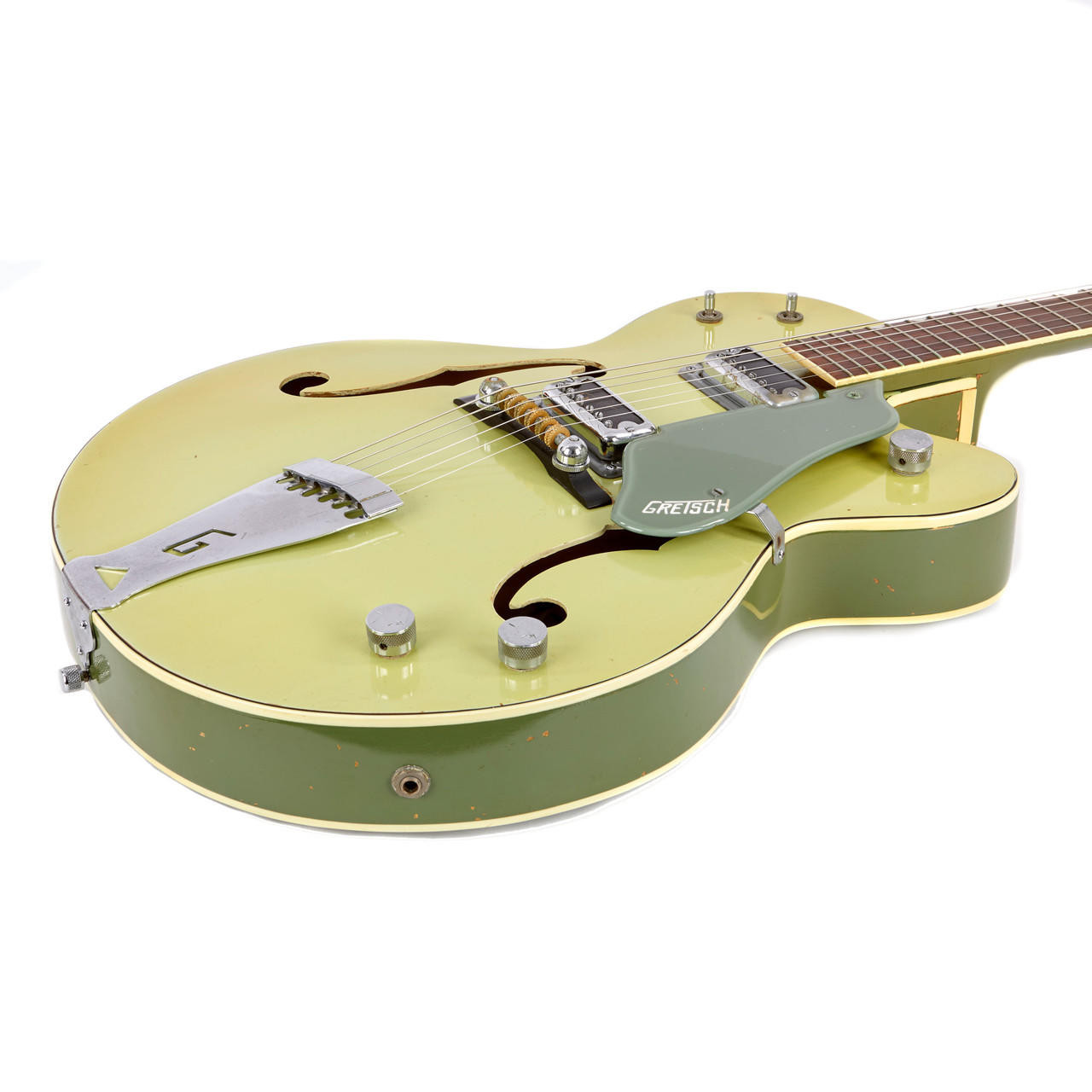 gretsch double anniversary two tone green