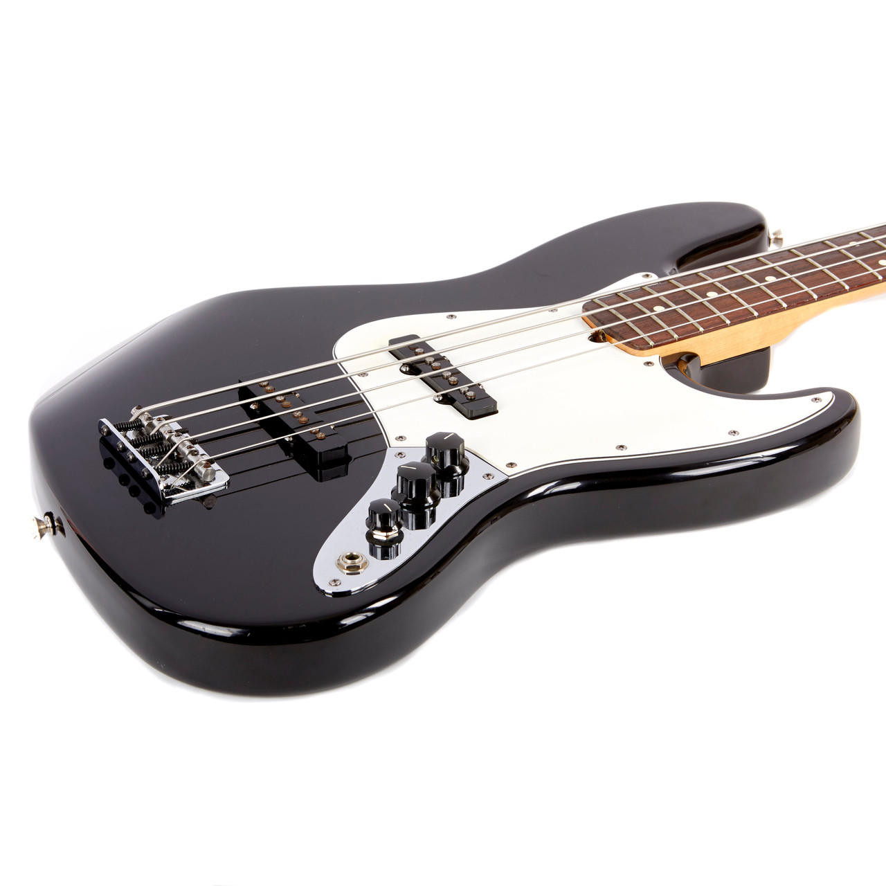 Used Fender American Standard Jazz Bass Black 1997 | Cream City Music