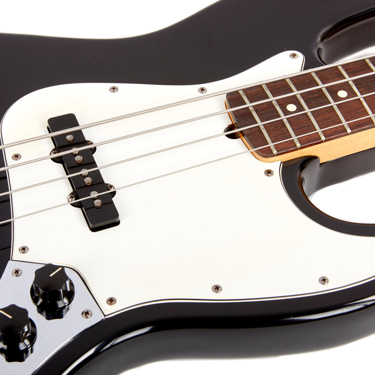 Used Fender American Standard Jazz Bass Black 1997 | Cream City Music