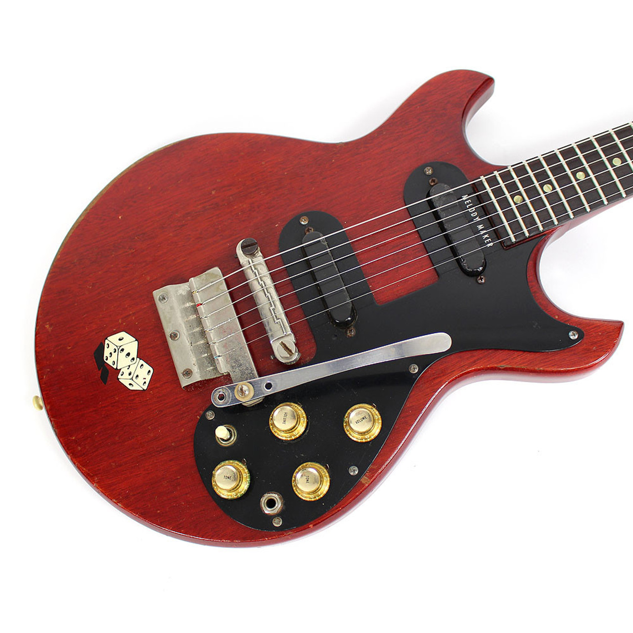 Vintage 1965 Gibson Melody Maker D Electric Guitar Cherry