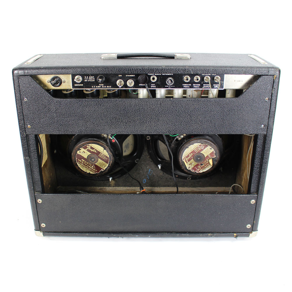 Vintage 1966 Blackface Fender Twin Reverb 2x12 Tube Combo Amp