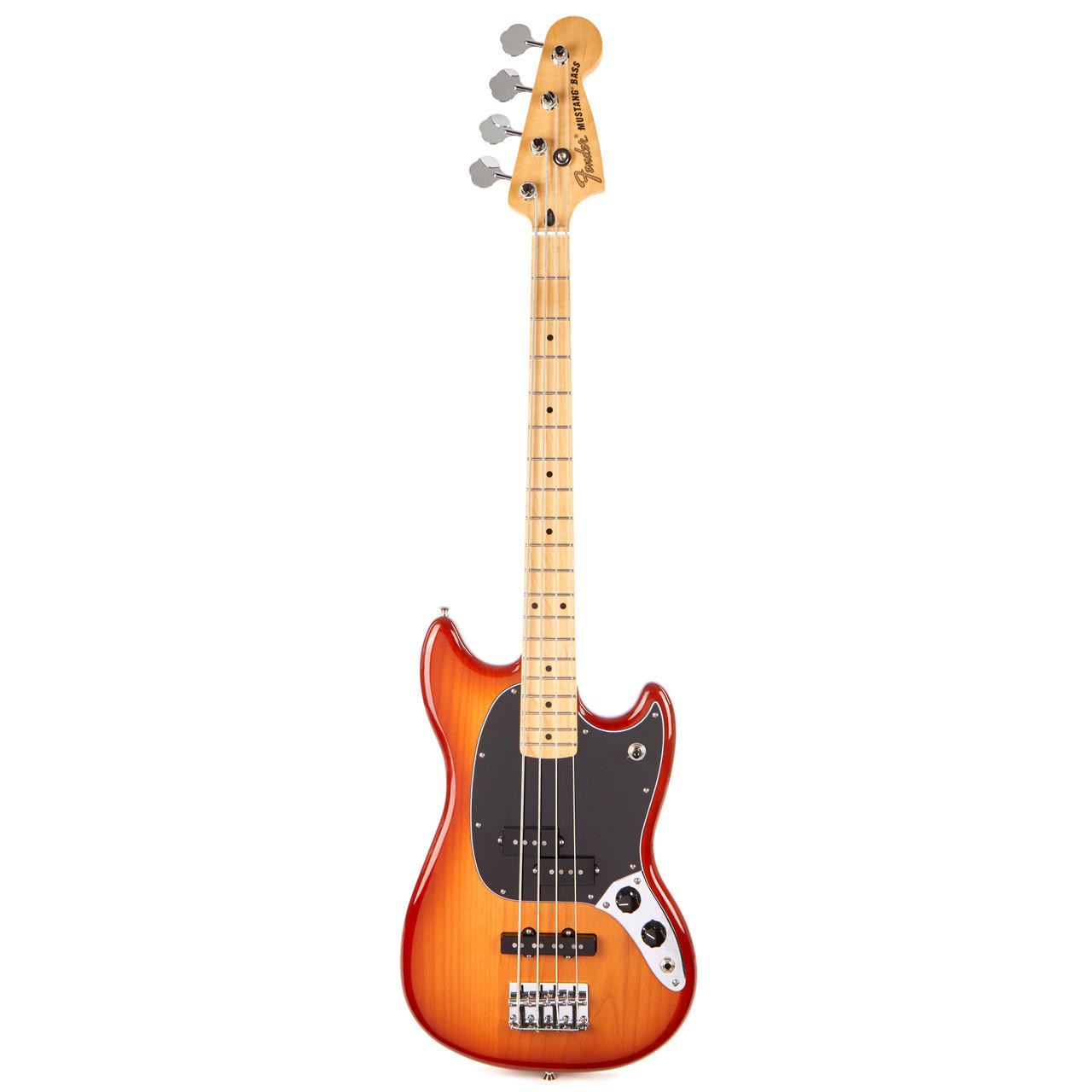 Fender Player Mustang Bass PJ Maple - Sienna Sunburst | Cream City