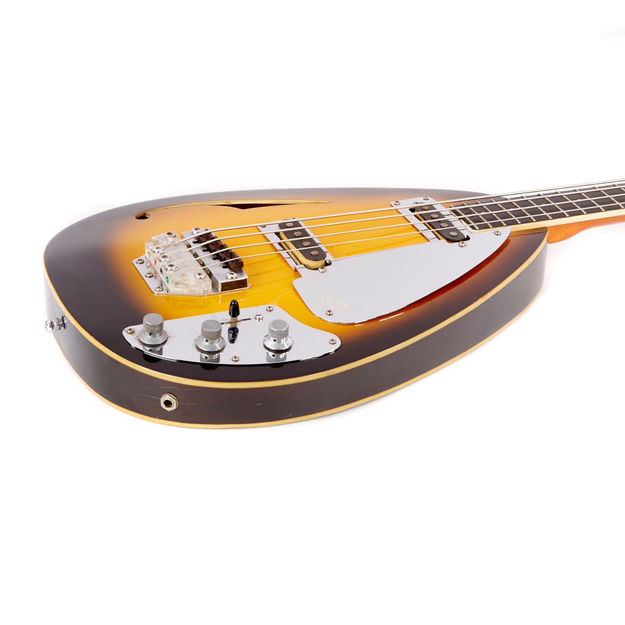 Rare Vintage Vox Hollow Body Teardrop Bass Made In England