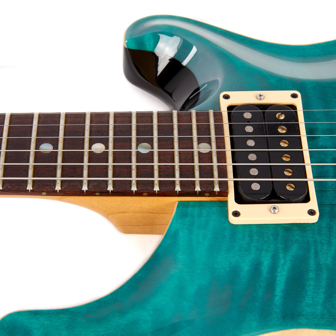 Used Paul Reed Smith PRS CE24 Teal Flame Top 2002 | Cream City Music