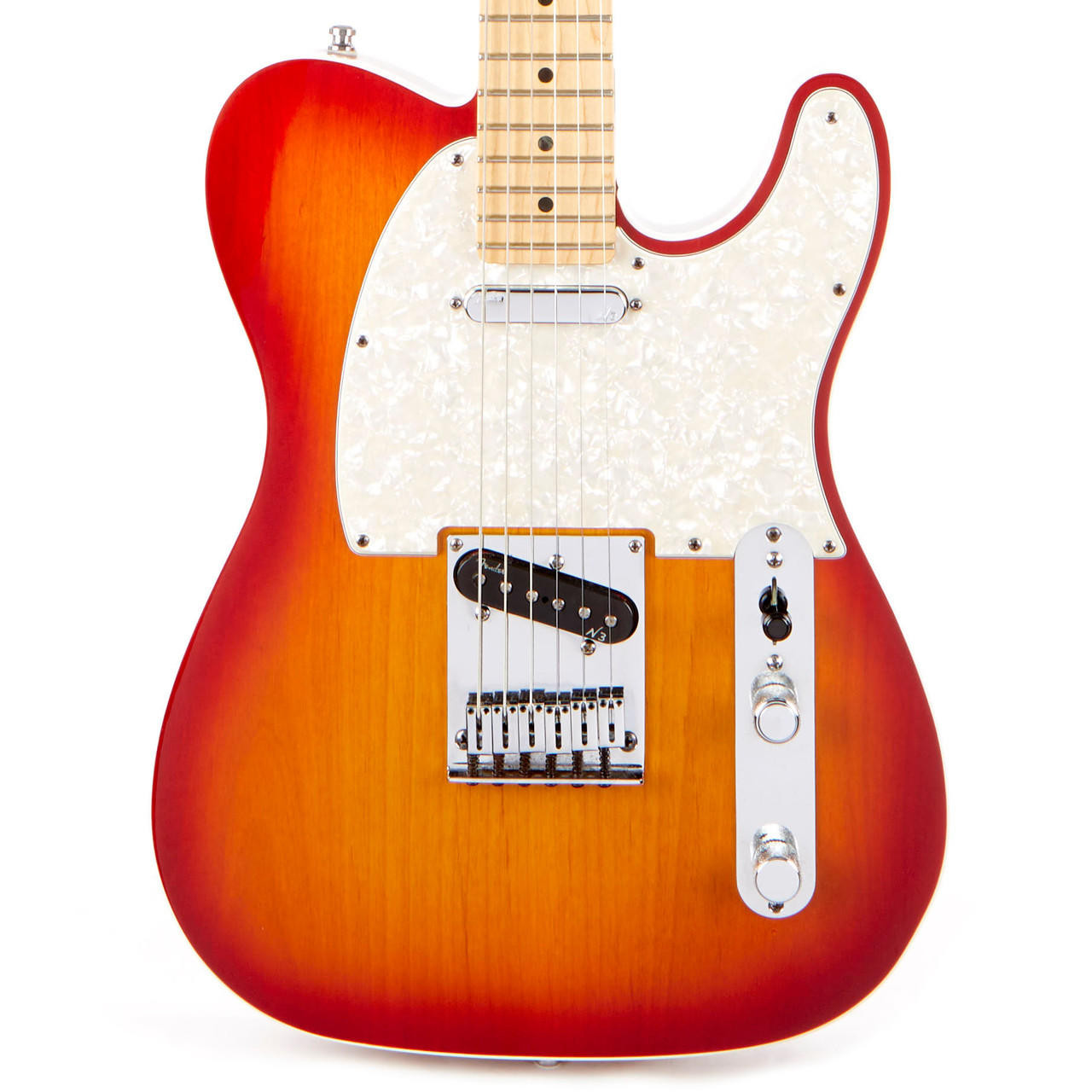 Used Fender American Deluxe Telecaster Aged Cherry Burst 2011