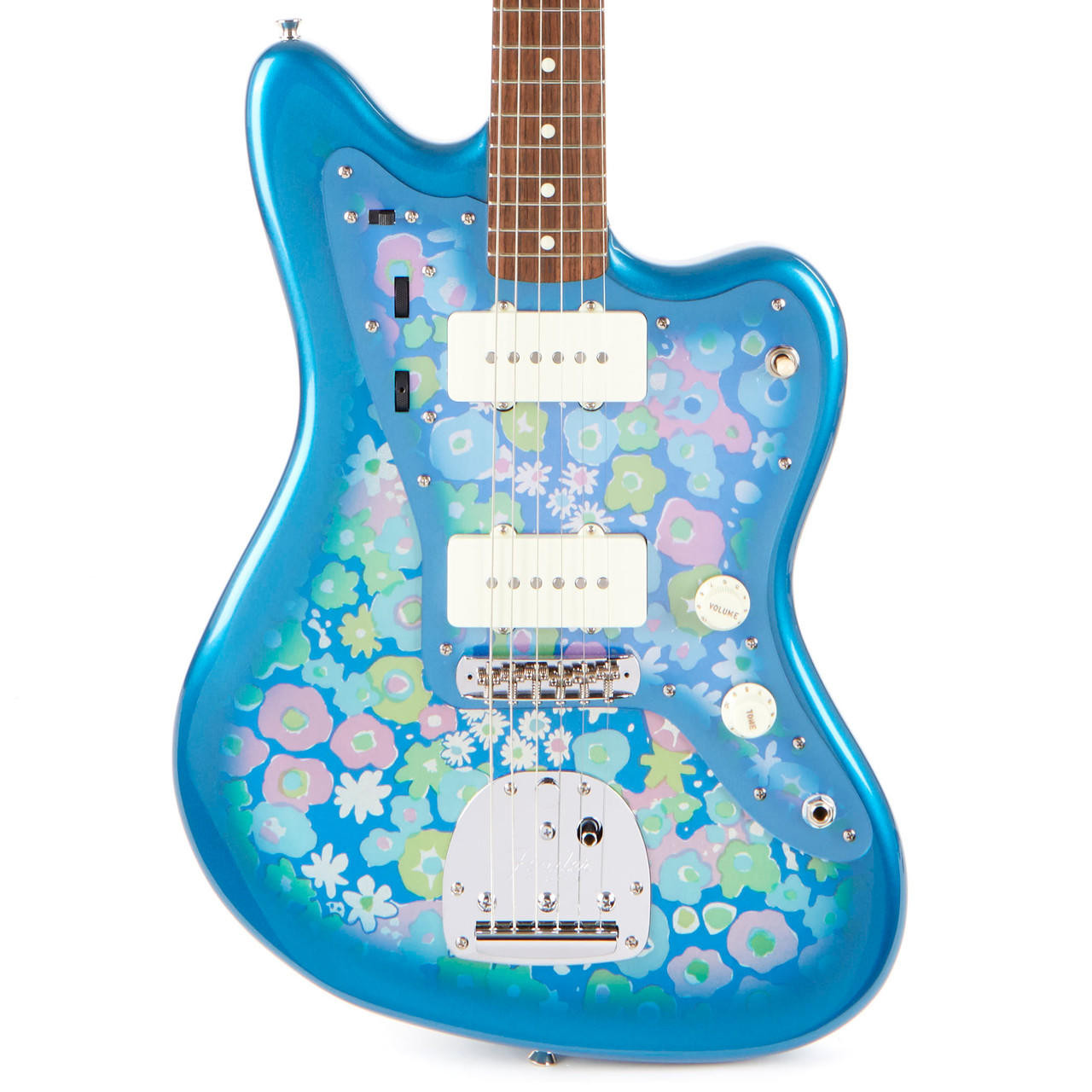 Used Fender Jazzmaster MIJ Blue Floral 2017 | Cream City Music